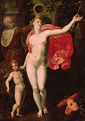 Постер Баккер Якоб Venus and Cupid, Allegory of the Truth Постер Баккер Якоб Venus and Cupid, Allegory of the Truth