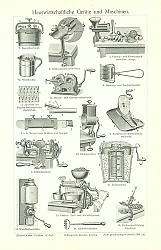 Постер Hauswirtschaftliche Gerate und Maschinen (Кухонная техника)