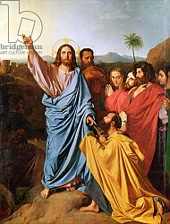 Постер Ингрес Джин Jesus Returning the Keys to St. Peter, 1820 Постер Ингрес Джин Jesus Returning the Keys to St. Peter, 1820