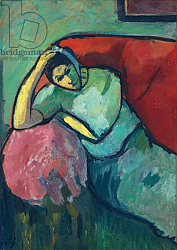Постер Явленский Алексей Seated Woman, 1909 Постер Явленский Алексей Seated Woman, 1909