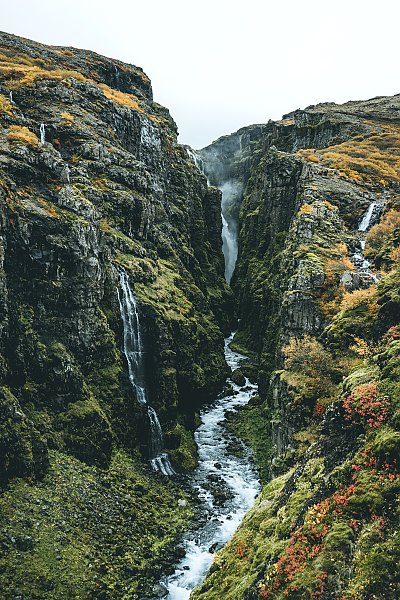 Водопад Глимур - второй по величине водопад, который можно найти в Исландии