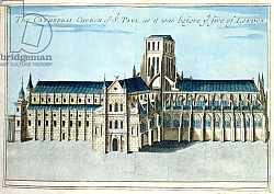 Постер Модерн Робер (грав) St. Paul's Cathedral before it was destroyed by the Fire of London c.1700 Постер Модерн Робер (грав) St. Paul's Cathedral before it was destroyed by the Fire of London c.1700