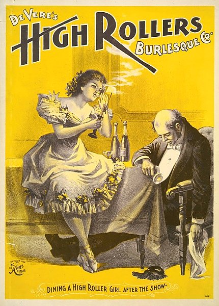 Постер Майнер Лито Deveres High Rollers Burlesque Co.