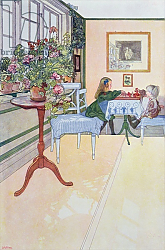 Постер Ларсон Карл A Game of Chess, early twentieth century Постер Ларсон Карл A Game of Chess, early twentieth century