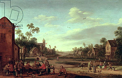 Постер Друхслот Джуст A Wooded River Landscape, 1646 Постер Друхслот Джуст A Wooded River Landscape, 1646