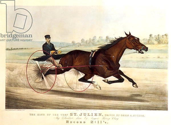 The King of the Turf, 'St. Julien', driven by Orrin A. Hickok, 1880