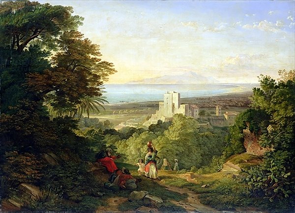 View of Terracina and Monte Circeo, 1833