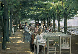 Постер Либерман Макс The Terrace at the Restaurant Jacob in Nienstedten on the Elbe, 1902 Постер Либерман Макс The Terrace at the Restaurant Jacob in Nienstedten on the Elbe, 1902