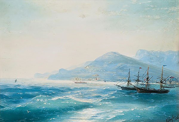 Корабли недалеко от побережья 1886
