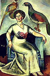 Постер Машков Илья Portrait of a Lady with Pheasants, 1911 Постер Машков Илья Portrait of a Lady with Pheasants, 1911
