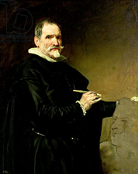 Постер Веласкес Диего (DiegoVelazquez) Portrait of the Sculptor, Juan Martinez Montanes 1635 Постер Веласкес Диего (DiegoVelazquez) Portrait of the Sculptor, Juan Martinez Montanes 1635