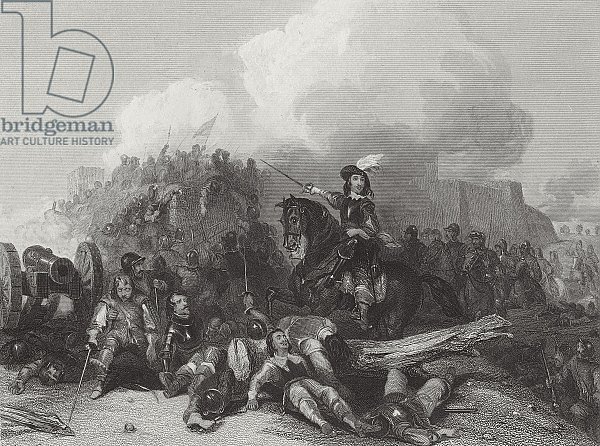 Storming of Bristol, engraved by J.C. Varrall 1844