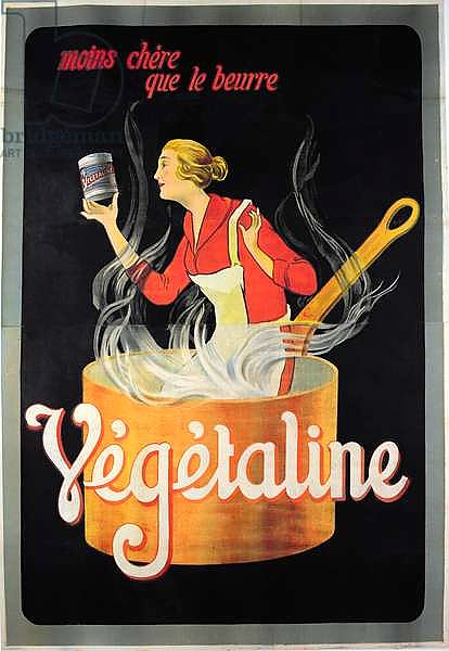 Poster advertising 'Vegetaline' margarine
