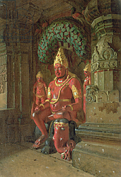 Постер Верещагин Петр Vishnu Statue in the Indra Temple, 1874 Постер Верещагин Петр Vishnu Statue in the Indra Temple, 1874