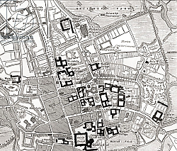 Постер Map of Oxford, Oxfordshire, England 1898 Постер Map of Oxford, Oxfordshire, England 1898