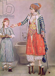 Постер Лиотар Жан Этьен Turkish Woman with her Servant Постер Лиотар Жан Этьен Turkish Woman with her Servant