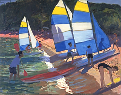 Постер Макара Эндрю (совр) Sailboats, South of France, 1995 Постер Макара Эндрю (совр) Sailboats, South of France, 1995