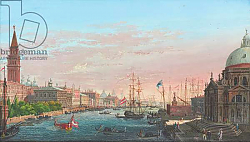 Постер Борсато Джузеппе View of the Grand Canal, Venice, with the Palazzo Ducale and the Salute Постер Борсато Джузеппе View of the Grand Canal, Venice, with the Palazzo Ducale and the Salute