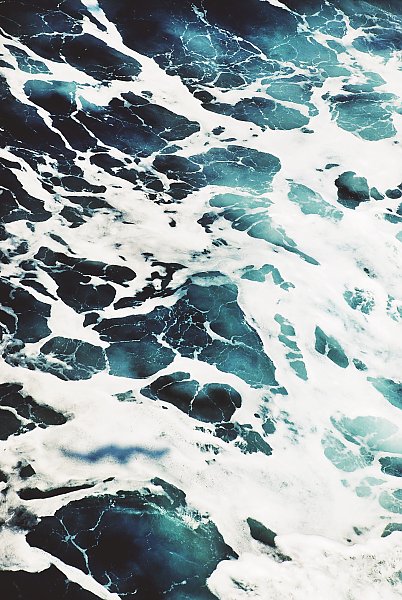 Постер Морские пенистые волны