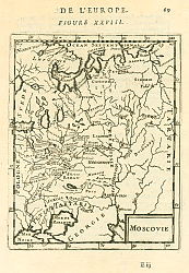 Постер Карта Московии, 1720г.