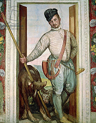 Постер Веронезе Паоло Self Portrait in Hunting Costume, 1562 Постер Веронезе Паоло Self Portrait in Hunting Costume, 1562