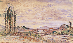 Постер Джонкинд Йохан The Pont de Lesdiguieres, near Grenoble, 1883 Постер Джонкинд Йохан The Pont de Lesdiguieres, near Grenoble, 1883