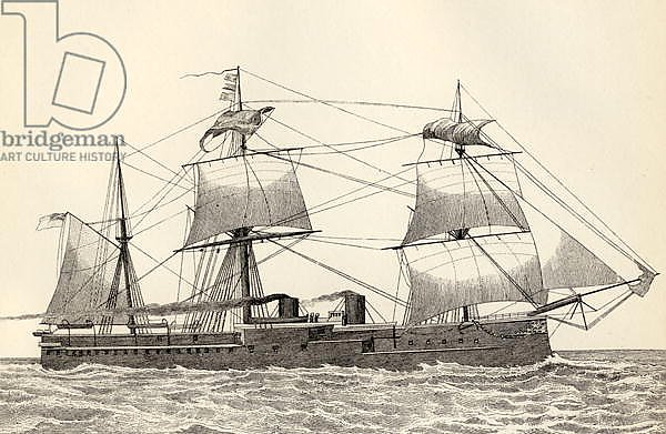 HMS Alexandra, from 'The National Encyclopaedia', published by William Mackenzie, late 19th century