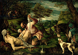 Постер Бассано Франческо The Parable of the Good Samaritan, 1575 Постер Бассано Франческо The Parable of the Good Samaritan, 1575