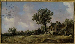 Постер Гойен Ян Tavern on a Country Road, 1620 Постер Гойен Ян Tavern on a Country Road, 1620
