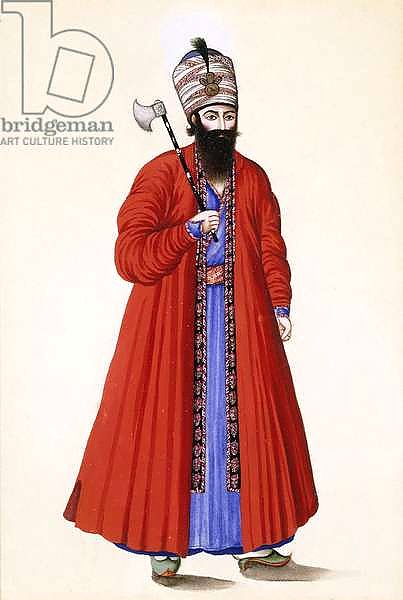 Portrait of Sadre A'zam, Prime Minister under Fath 'Ali Shah, 19th century