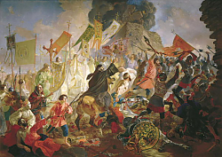 Постер Брюллов Карл Осада Пскова польским королём Стефаном Баторием в 1581 году Постер Брюллов Карл Осада Пскова польским королём Стефаном Баторием в 1581 году