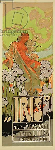 Cover of Score and Libretto of the opera 'Iris', 1898