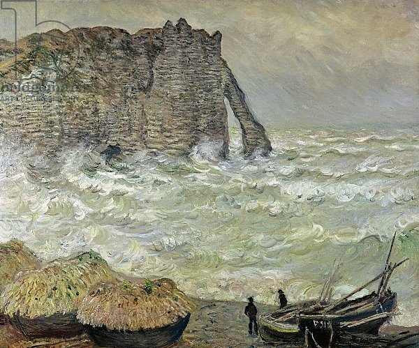 Rough Sea at Etretat, 1883