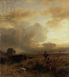 Постер Ахенбах Освальд Clearing Thunderstorm in the Countryside, 1857 Постер Ахенбах Освальд Clearing Thunderstorm in the Countryside, 1857