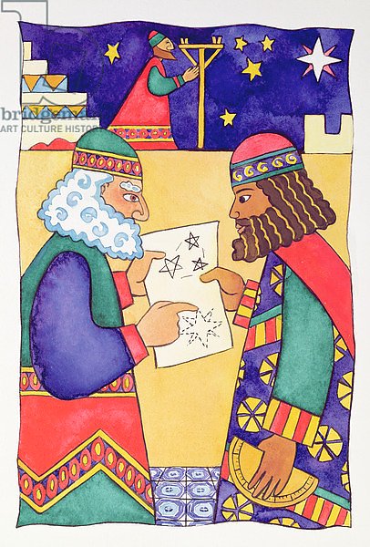 The Wise Men Looking for the Star of Bethlehem