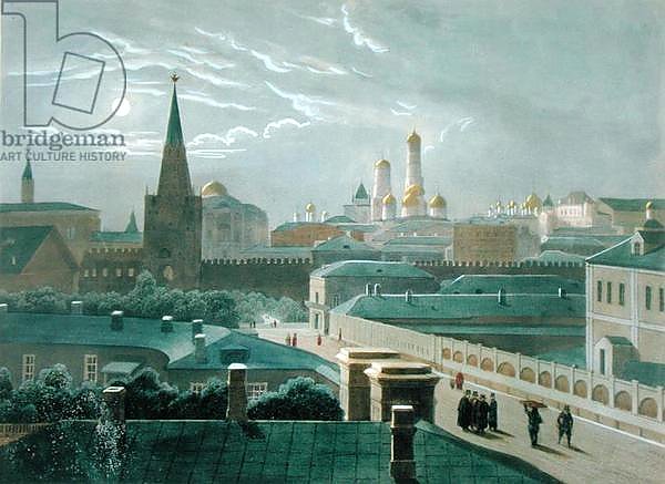 View of the Moscow Kremlin, 1840's