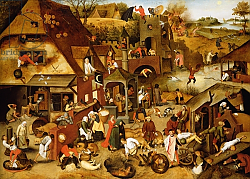 Постер Брейгель Питер Старший The Flemish Proverbs Постер Брейгель Питер Старший The Flemish Proverbs