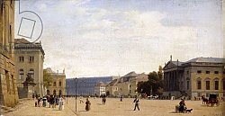 Постер Гартнер Эдуард Unter den Linden, Berlin, 1836 Постер Гартнер Эдуард Unter den Linden, Berlin, 1836