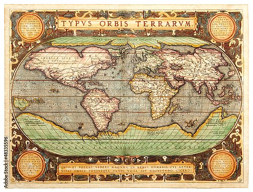 Древняя карта мира, 1587