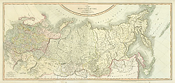 Постер Карта Российской Империи в двух частях 1799 г.