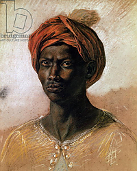 Постер Делакруа Эжен (Eugene Delacroix) Portrait of a Turk in a Turban, c.1826 Постер Делакруа Эжен (Eugene Delacroix) Portrait of a Turk in a Turban, c.1826