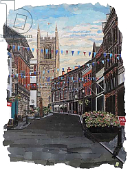 Постер Адамсон Кирсти (совр) Cathedral of All Saints Iron Gate Derby Постер Адамсон Кирсти (совр) Cathedral of All Saints Iron Gate Derby