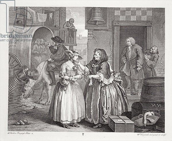 A Harlot's Progress, plate I, from the 'Original and Genuine Works of William Hogarth'