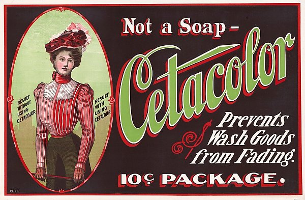 Not a soap-Cetacolor prevents wash goods from fading