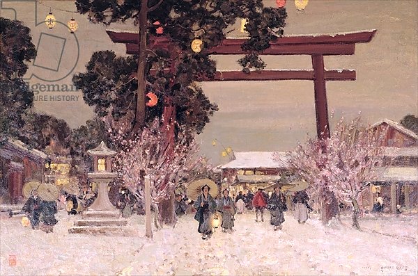 View of a Shinto Shrine, c.1889