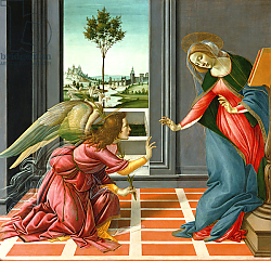 Постер Боттичелли Сандро (Sandro Botticelli) Annunciation Постер Боттичелли Сандро (Sandro Botticelli) Annunciation