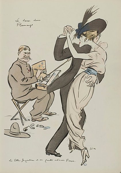 Постер Гурса Жорж La danse du flamengo ; François Flameng, Jacqueline Forzane