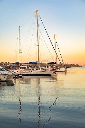 Закатные мгновения в гавани Кейптауна, ЮАР