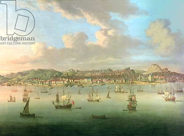 The British Fleet Sailing into Lisbon Harbour, 1735