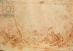 Постер Ватто Антуан (Antoine Watteau) Rescue of Moses from the Water Постер Ватто Антуан (Antoine Watteau) Rescue of Moses from the Water
